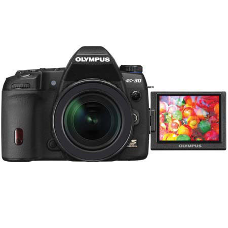 Olympus E-30 12.3 Megapixel Digital SLR Camera Body with 2.7" HyperCrystal II LCD Screen and 14-42mm F3.5-5.6 Digital Zoom Lens image