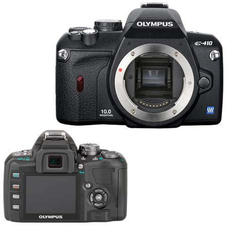 Olympus Evolt E-410, 10 Megapixel Digital SLR Camera Body with Supersonic Wave Filter and 2.5" HyperCrystal LCD Screen image
