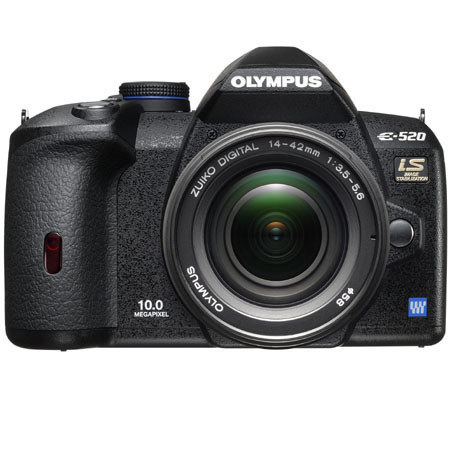 Olympus E-520 10.0 Megapixel Digital SLR Camera Body with 14-42mm Lens - Recertified by Olympus U.S.A. image