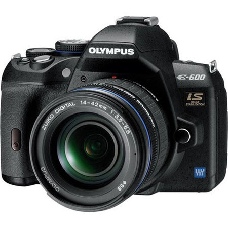 Olympus E-600 Digital SLR Camera, with 14mm - 42mm f3.5-5.6 Zoom Lens - Refurbished By Olympus U.S.A image