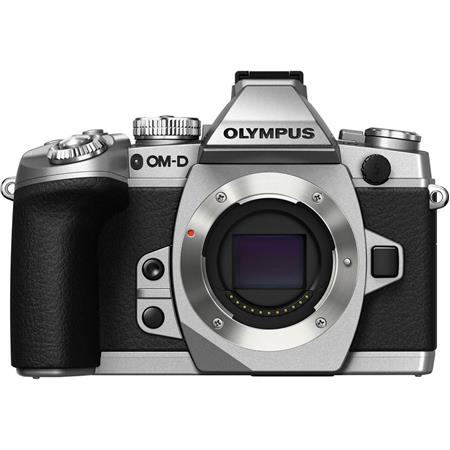Olympus OMD E-M1 Mirrorless Micro Four Thirds Camera Body Only, Silver, USB Tethering, 16.8MP, 3