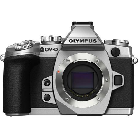 Olympus OMD E-M1 Mirrorless Micro Four Thirds Camera Body Only, Silver, USB Tethering, 16.8MP, 3