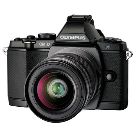 Olympus OM-D E-M5 Mirrorless Digital Camera - Black - with M.Zuiko Digital 14-42mm II R Lens