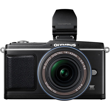 Olympus E-P2 Pen, Interchangeable Lens Digital Camera, 12.3 Megapixel with M.Zuiko 14-42mm f/3.5-5.6 ED Black Lens, lack image