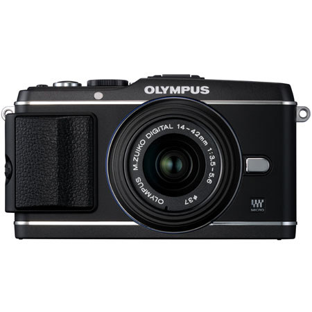 Olympus E-P3 PEN 12.3MP Digital Camera with M. Zuiko Digital 14-42mm II R f/3.5-5.6 Zoom Lens, Black - Refurbished by Olympus