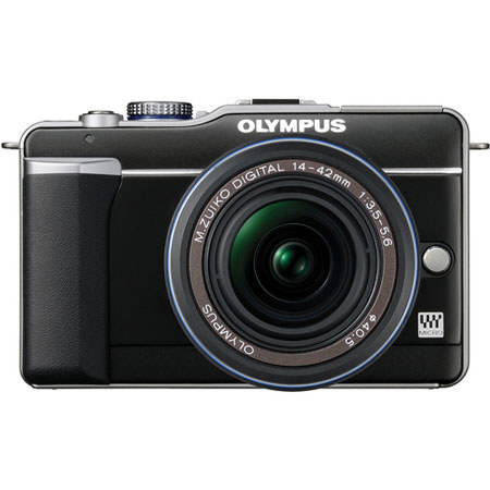 Olympus E-PL1 Black Body with Black 14-42mm Lens image