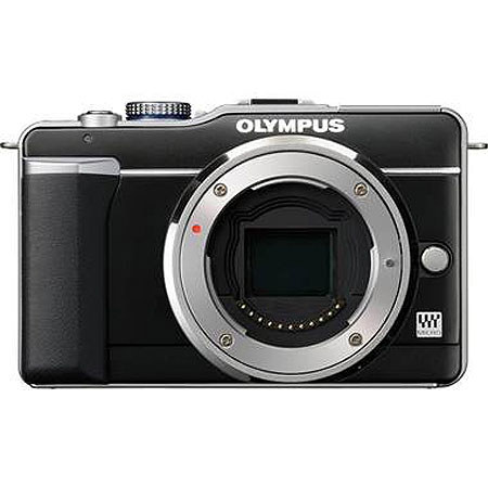 Olympus PEN E-PL1 12 Megapixel Camera Body, 2.7 inch HyperCrystal LCD, Black image