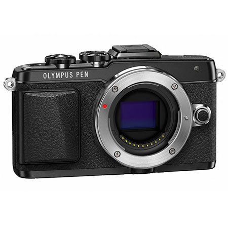 Olympus E-PL7 Mirrorless Digital Camera Body, 16MP, 3-Axis Stabilization, Selfie GUI, WiFi, OI Share, 8 fps Sequential Shooting, Full HD 1080p Video, Black