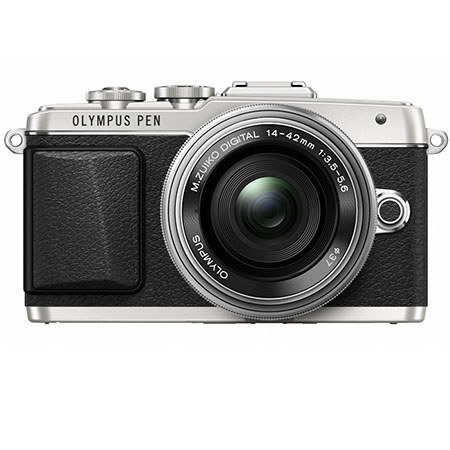 Olympus E-PL7 Mirrorless Digital Camera with 14-42mm 2R Lens, 16MP, 3-Axis Stabilization, Selfie GUI, WiFi, OI Share, 8 fps Sequential Shooting, Full HD 1080p Video, Silver