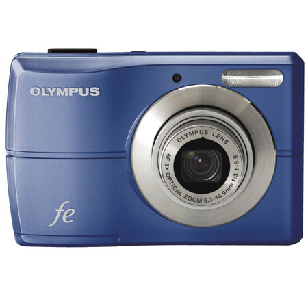 Olympus FE-26 12 MP Digital Camera, 3x Optical Zoom, 4x Digital Zoom, 2.5&quot; LCD Screen - Blue image