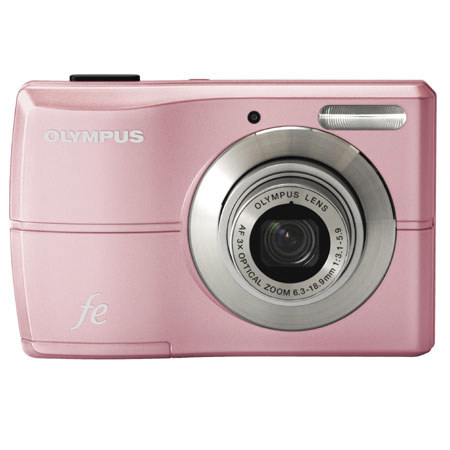 Olympus FE-26 12 MP Digital Camera, 3x Optical Zoom, 4x Digital Zoom, 2.5" LCD Screen - Pink image