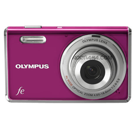 Olympus FE-4000 12MP Digital Camera, 4x Optical Zoom, 4x Digital Zoom, 2.7&quot; LCD Screen - Magenta image