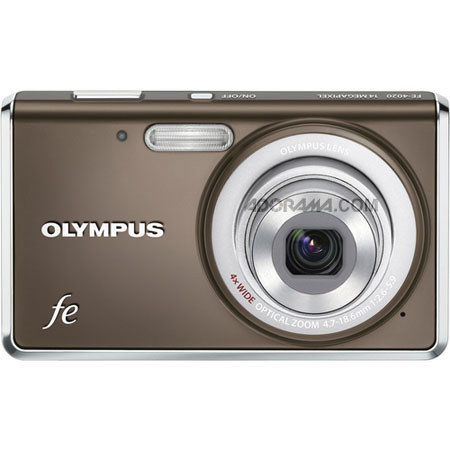 Olympus FE-4020 14 Megapixels Digital Camera with 4x Optical Zoom, 4x Digital Zoom, VGA Movies with Sound, 2.7" LCD Screen, Gray image