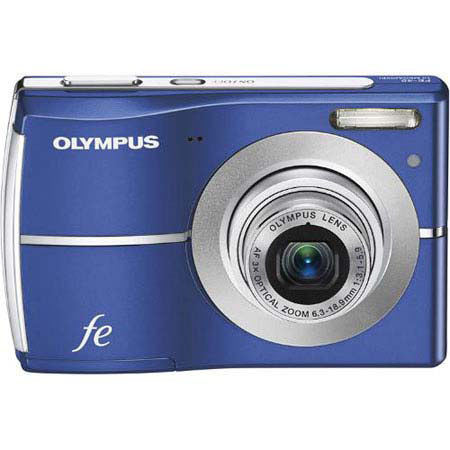 Olympus FE-45 Digital Camera, 10 Megapixel, 3x Optical Zoom, 4x Digital Zoom, 2.5" LCD Screen, Navy image