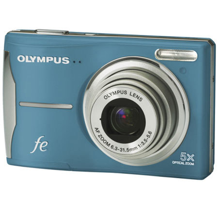 Olympus FE-46 12 MP Digital Camera, 5x Optical Zoom, 4x Digital Zoom 2.7" LCD Screen - Light Blue image