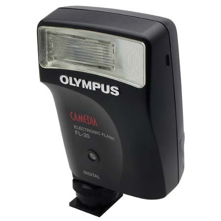 Olympus FL-20, Compact Flash for Digital Cameras, Guide Number 65 ft., ISO 100. image