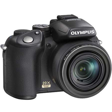 Olympus SP-570 Ultra Zoom Digital Camera, 10.0 Megapixel, 20x Wide Angle Optical Zoom, 5x Digital Zoom, 2.7" LCD Screen, Black image