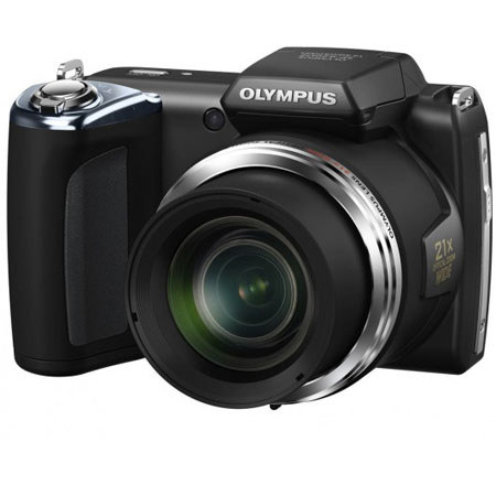 Olympus SP-620 Ultra Zoom 16MP Digital Camera, 21x Optical/4x Digital Zoom, 3.0" LCD Screen, HD Movie, High Speed Sequential Shooting, Black