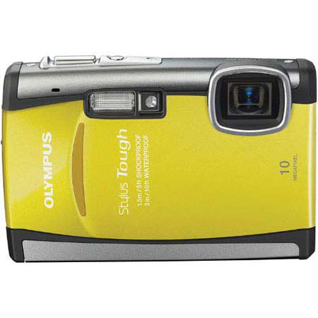 Olympus Stylus Tough 6000 Digital Camera, 10 Megapixels, 3.6x Optical, 5x Digital Zoom, 2.7&quot; LCD Screen, Yellow image