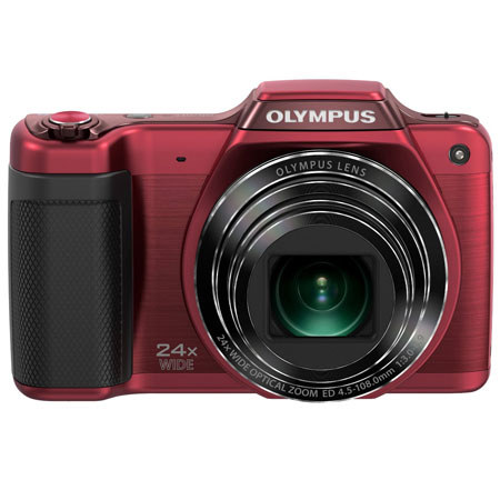 Olympus Traveller SZ-15 16MP Red Digital Camera