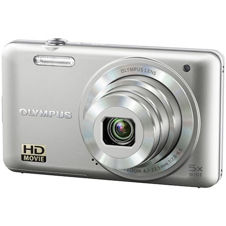 Olympus VG-160 14MP Digital Camera with 5x Optical/4x Digital Zoom, 3.0" LCD Monitor, HD Video, Silver