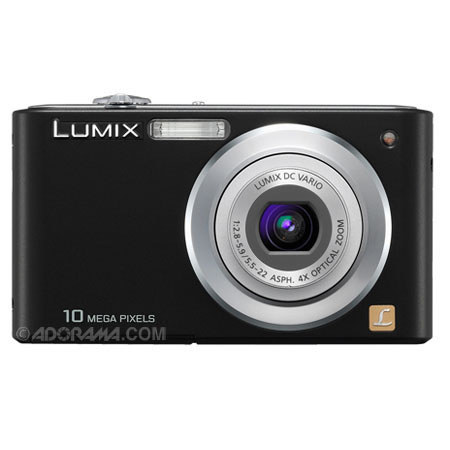 Panasonic Lumix DMC-F2K 10.1 Megapixel Digital Camera - Refurbished - with 4.0x Optical Zoom, 2.5 inch LCD, Black image