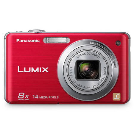 Panasonic Lumix DMC-FH20R 14.1 Megapixel Digital Camera with 8.0x Optical Zoom, 2.7 inch LCD Display, HD Movie, Red image