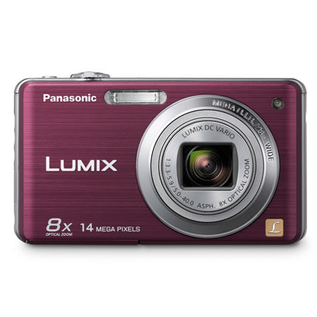 Panasonic Lumix DMC-FH20V 14.1 Megapixel Digital Camera with 8.0x Optical Zoom, 2.7 inch LCD Display, HD Movie, Violet image