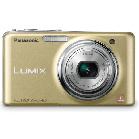 Panasonic Lumix DMC-FX78N Gold 12.1MP Digital Camera w/ 5x Optical Zoom, 3.5" Touchscreen Display, HD Movie Recording