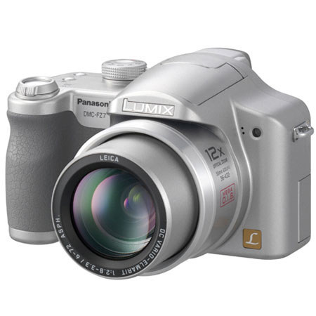 Panasonic Lumix DMC-FZ7S Digital SLR Camera, 6.0 MP, 12x Optical Zoom, 4x Digital Zoom, 2.5" LCD, Silver image