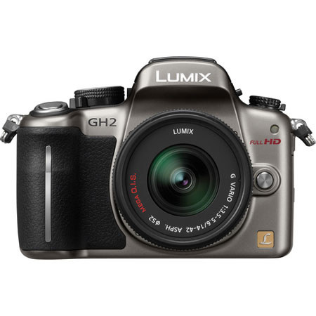 Panasonic Lumix DMC-GH2 16.05 Megapixels Digital Camera with 14-42mm Lens, 10x Zoom, 3 inch TFT LCD with Touch Panel, Silver image
