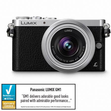 Panasonic Lumix DMC-GM1 Mirrorless Digital Camera with 12-32mm Lens, 16MP, 3