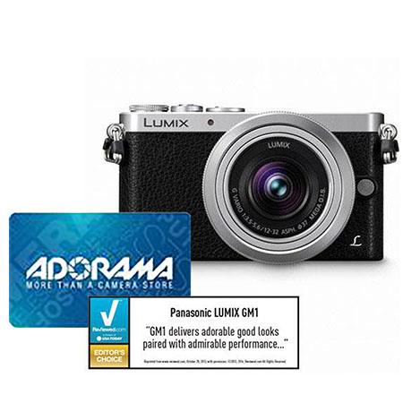 Panasonic Lumix DMC-GM1 Mirrorless Digital Camera with 12-32mm Lens, With FREE $100 Adorama Gift Card