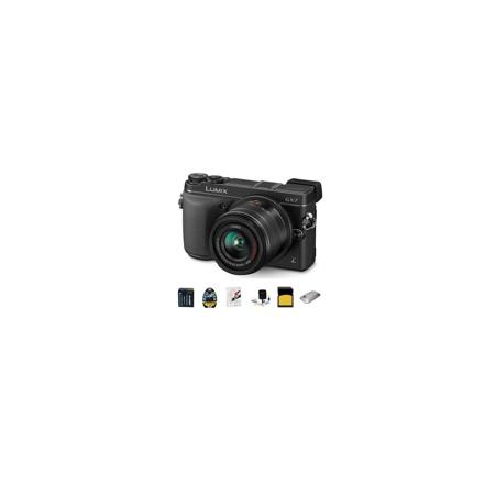 Panasonic Lumix DMC-GX7 Mirrorless Digital Camera Kit with Lumix G Vario 14-42mm/F3.5-5.6 Lens, Black/Black - Bundle - With 32GB Class 10 SDHC Card, Spare DMW-B LG10 Battery, Cleaning Kit, Mini HDMI Cable 6', 52MM UV Filter, Sandisk 16GB Memory Vault, Tif