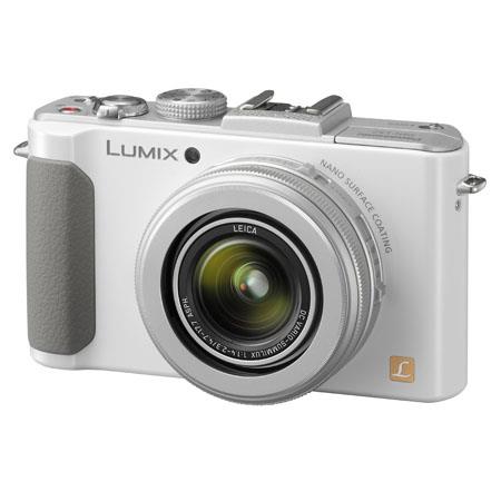 Panasonic Lumix DMC-LX7 10.1 Megapixel Digital Camera with 3.8x24mm Wide-Angle Leica Optical Zoom Lens, 9 FPS High Speed Continuous Shooting, White