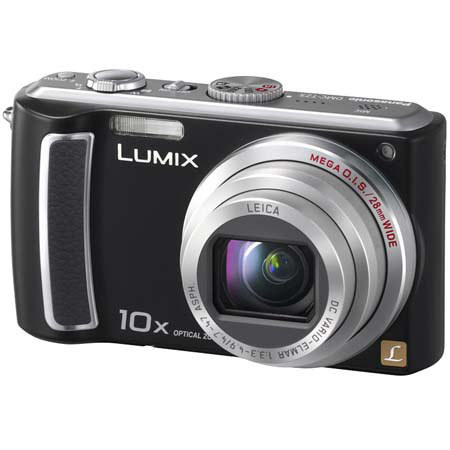 Panasonic Lumix DMC-TZ5 Digital Camera with 28mm Wide-Angle Lens, 9.1 Megapixel, 10x Optical Zoom &amp; 4x Digital Zoom, Black image