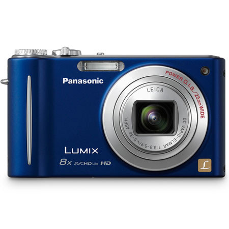 Panasonic Lumix DMC-ZR3A 14.1 Megapixel Digital Camera with 8.0x Optical Zoom, 2.7 inch LCD, AVCHD Lite HD Video Recording, Blue image