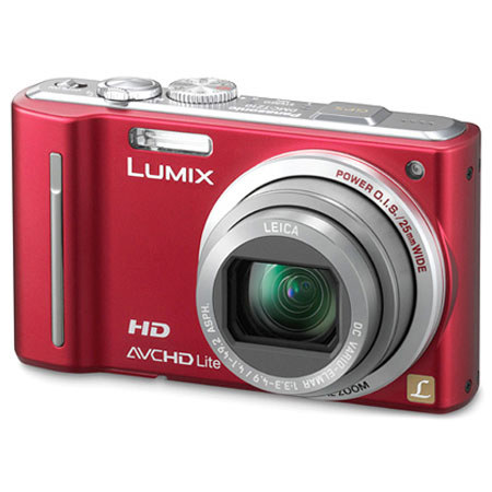 Panasonic Lumix DMC-ZS7R 12.1 Megapixel Digital Camera with 12x Optical Zoom, 3.0 inch LCD, AVCHD Lite Movie, Manual Controls, Red image