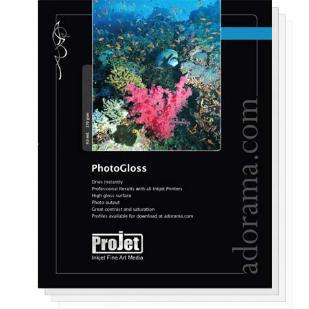 Projet Photo Gloss, Resin Coated Inkjet Paper, 9.0 mil., 11" x 17", 50 Sheet Pack image