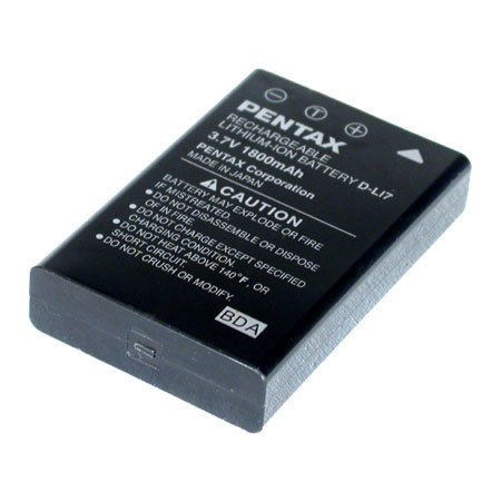 Pentax D-L17 Lithium-ion Rechargeable Battery for the Optio MX, 450, 550, 555, 750Z Digital Cameras. image