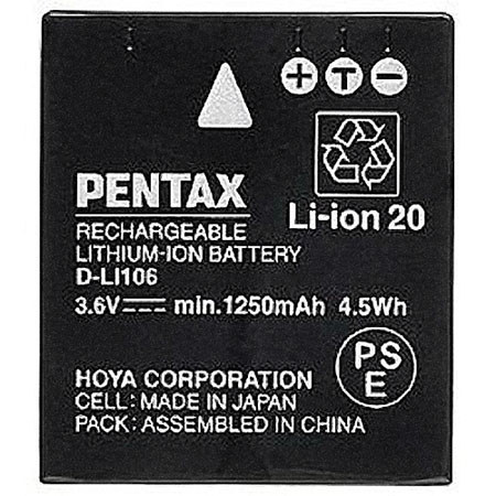 Pentax D-LI106 Rechargeable Lithium-Ion Battery for Optio X90 Digital Camera