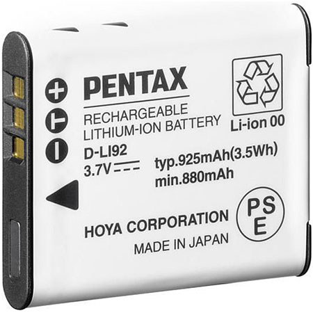 UPC 027075049116 product image for Pentax D-LI92 Rechargeable Lithium-Ion Battery | upcitemdb.com
