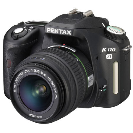 Pentax K110D Digital SLR Camera with Pentax SMCP-DA 18-55mm f/3.5-5.6 AL AF Zoom Lens image