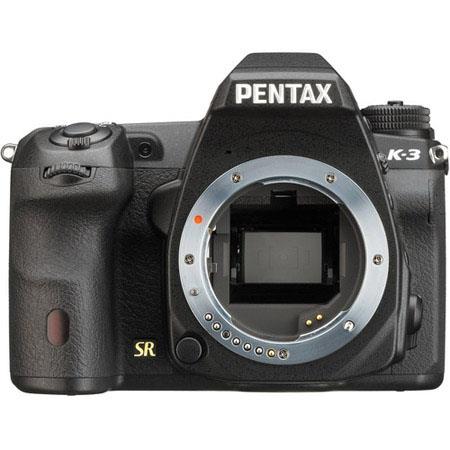Pentax K-3 Digital SLR Camera Body, 24 MP, Selectable Anti Aliasing Filter, SAFOX 11 Autofocus, Professional H.264 video, Weather Sealed
