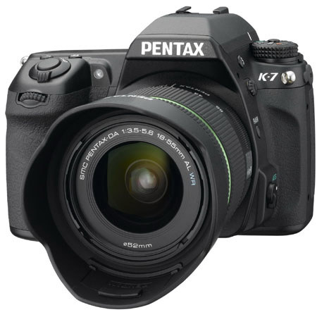 Pentax K7 14.6 Megapixel Digital SLR Camera Body with DA 18mm - 55mm f/3.5-5.6 AL WR (Weather Resistant) Lens image