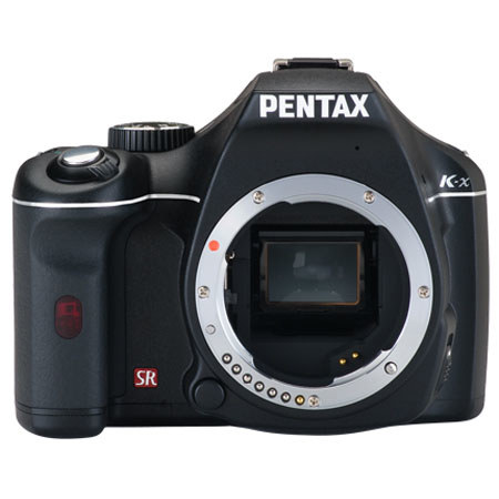Pentax K-x 12.4 Megapixel Digital SLR Camera Body with Shake Reduction, HD Movie Capture - Black image