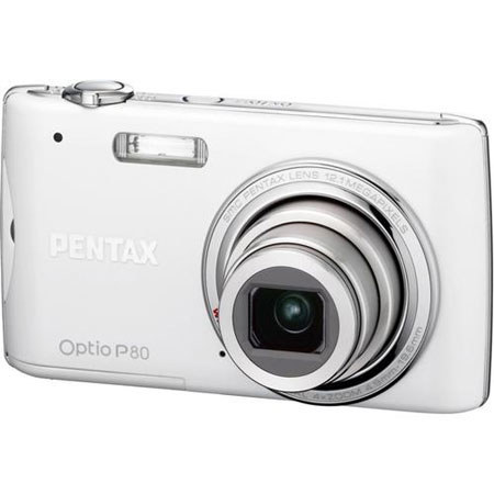 Pentax Optio P80 Digital Camera with 12.1 Megapixel, 4x Optical Zoom, 6.3x Digital Zoom - Pearl image