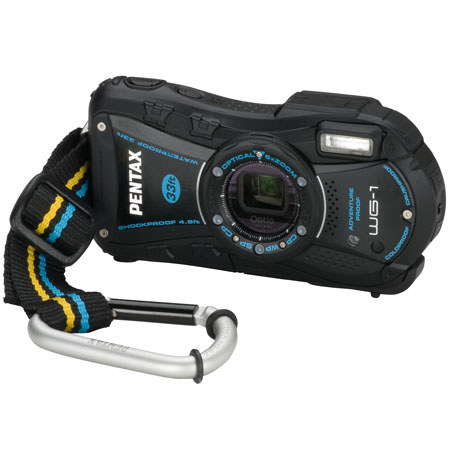 Pentax Optio WG-1 14 Megapixel, Waterproof, Dust/Cold/Shock-Proof Digital Camera, Black image