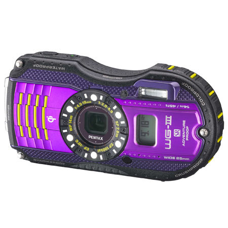 Pentax WG-3 GPS Waterproof Digital Camera Purple