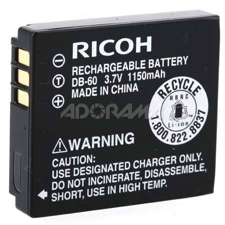 Ricoh DB-60 Lithium-ion Rechargeable Battery for the GR, GX100 &amp; R5 Digital Cameras image